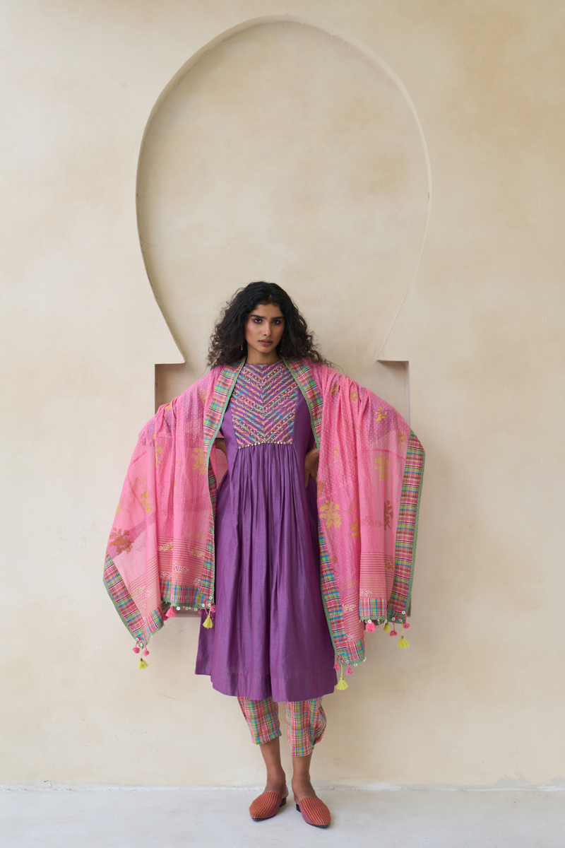 Kathy Set cotton by SWATTI KAPOOR in multi color for women Worldwide