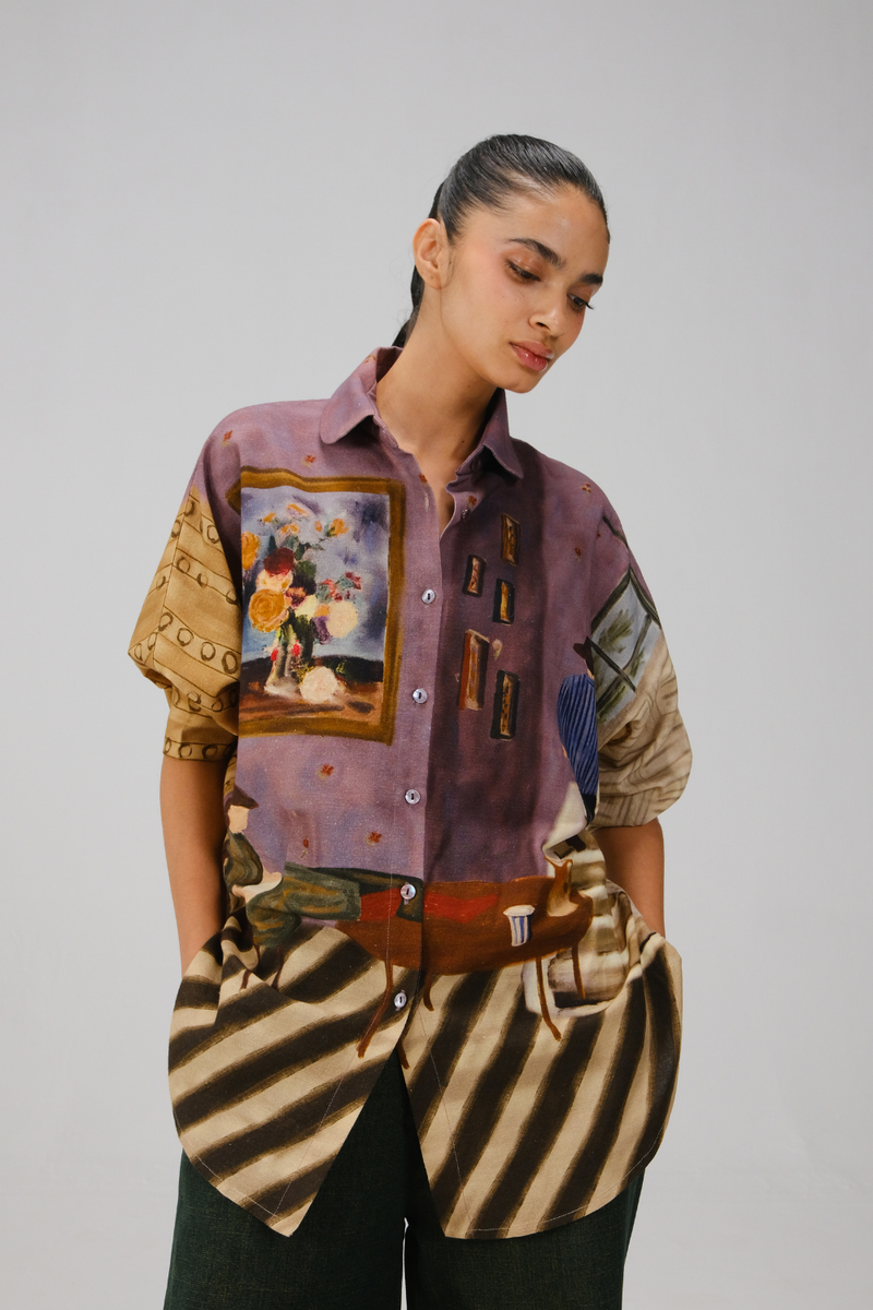 KIERA SHIRT-Living Room rayon by CORD for women Worldwide