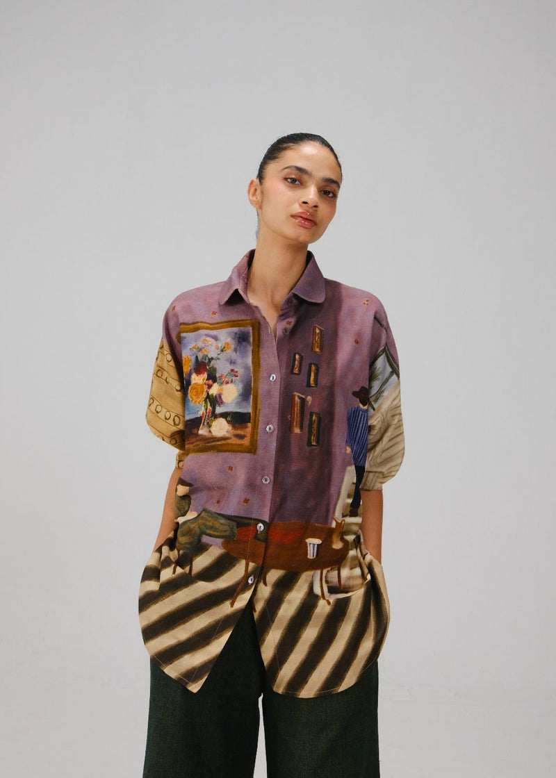 KIERA SHIRT-Living Room rayon by CORD for women Worldwide