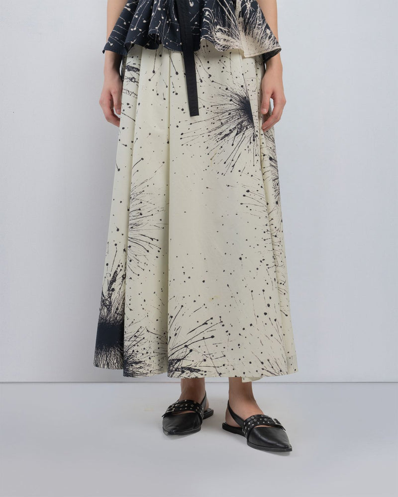 KIMONO LAYERED DRESS - Black + Ivory dress by Leh Studios in black for women Worldwide