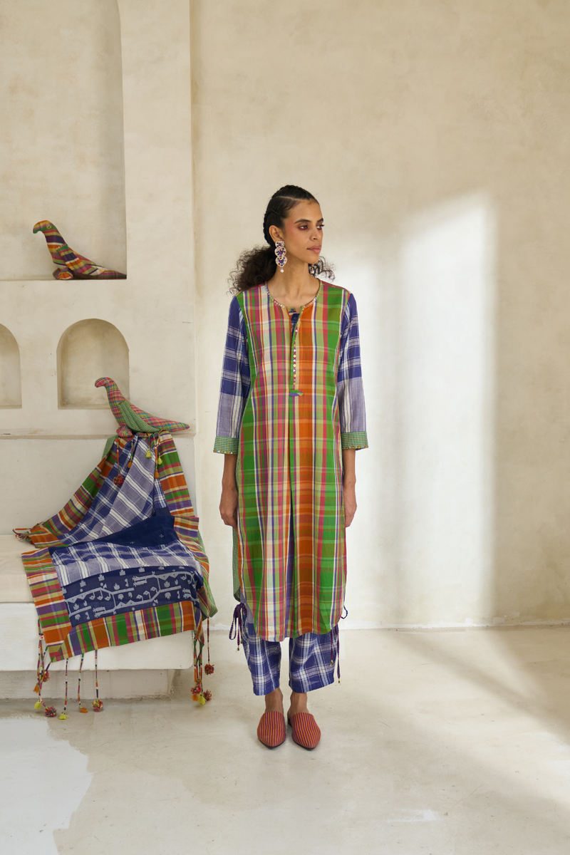 Kim Set cotton by SWATTI KAPOOR in multi color for women Worldwide