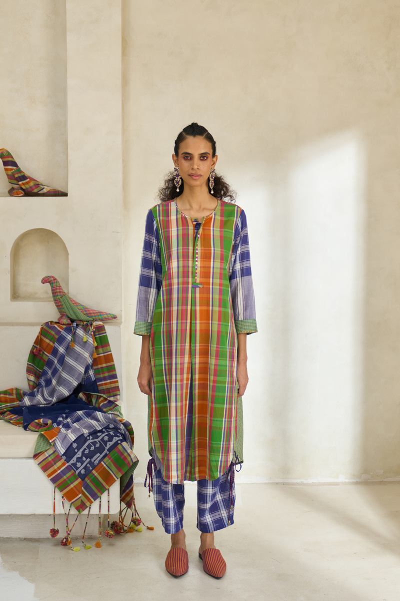 Kim Set cotton by SWATTI KAPOOR in multi color for women Worldwide