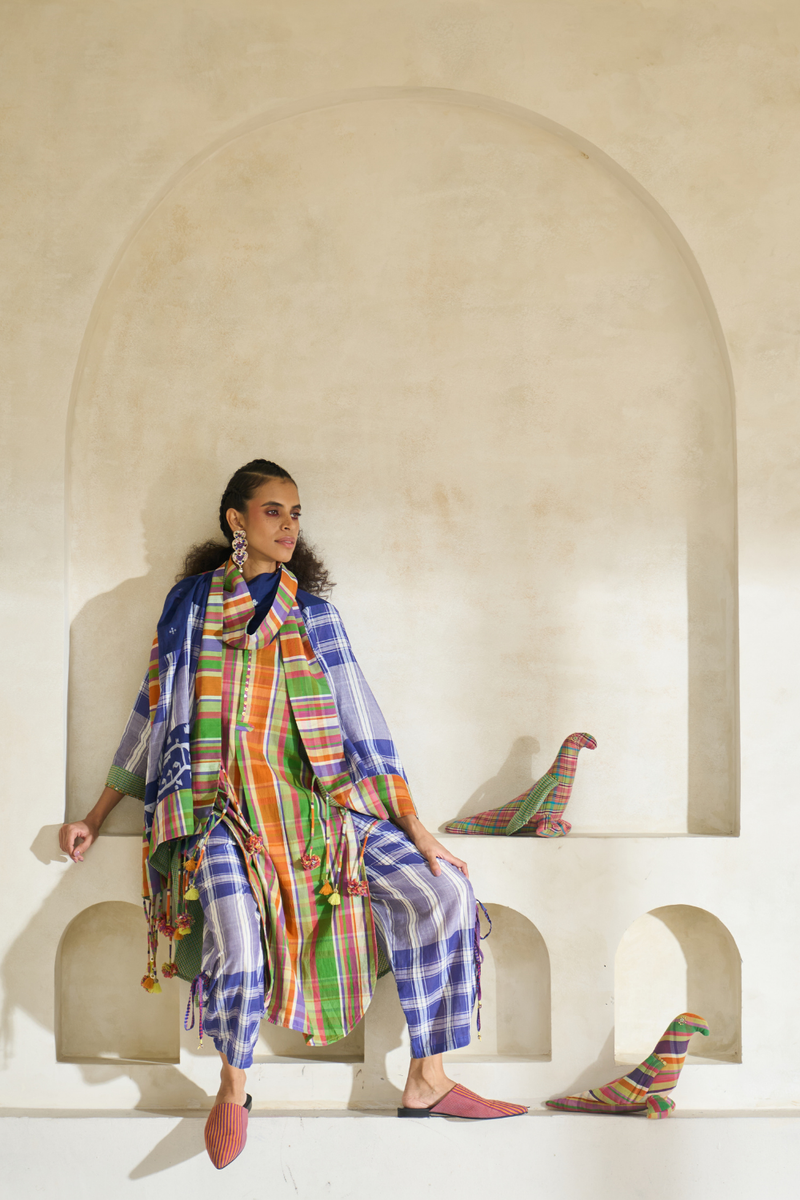 Kim Set cotton by SWATTI KAPOOR in multi color for women Worldwide