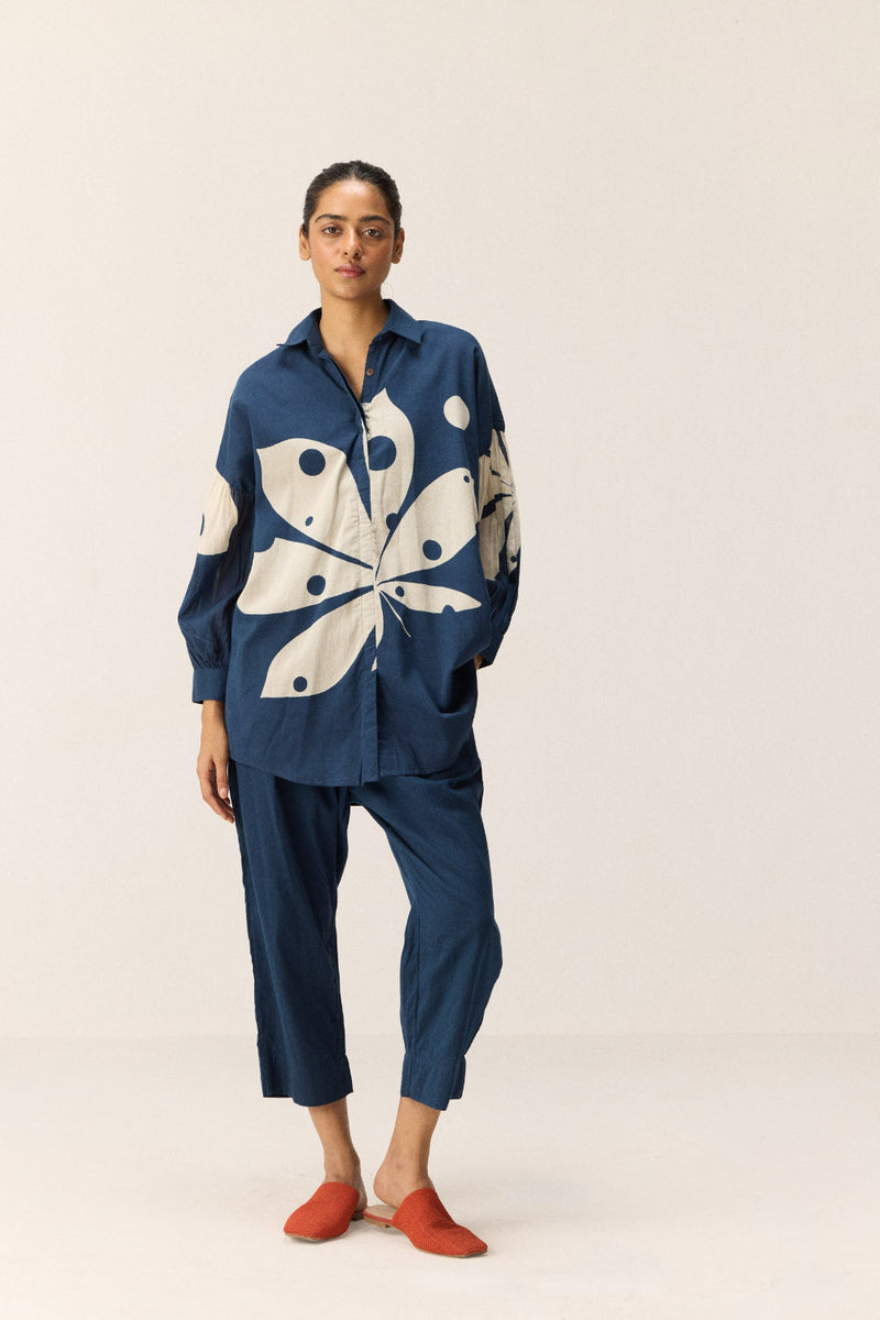 Ocean's Storm Set cotton by Khara Kapas in blue for women Worldwide