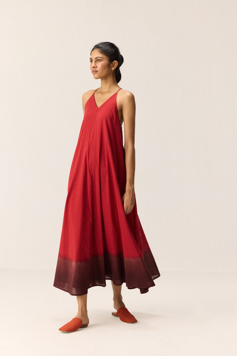 Rosewood Dress cotton by Khara Kapas in multi for women Worldwide