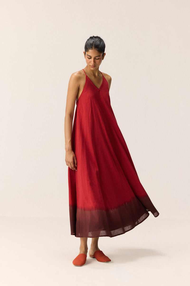 Rosewood Dress cotton by Khara Kapas in multi for women Worldwide