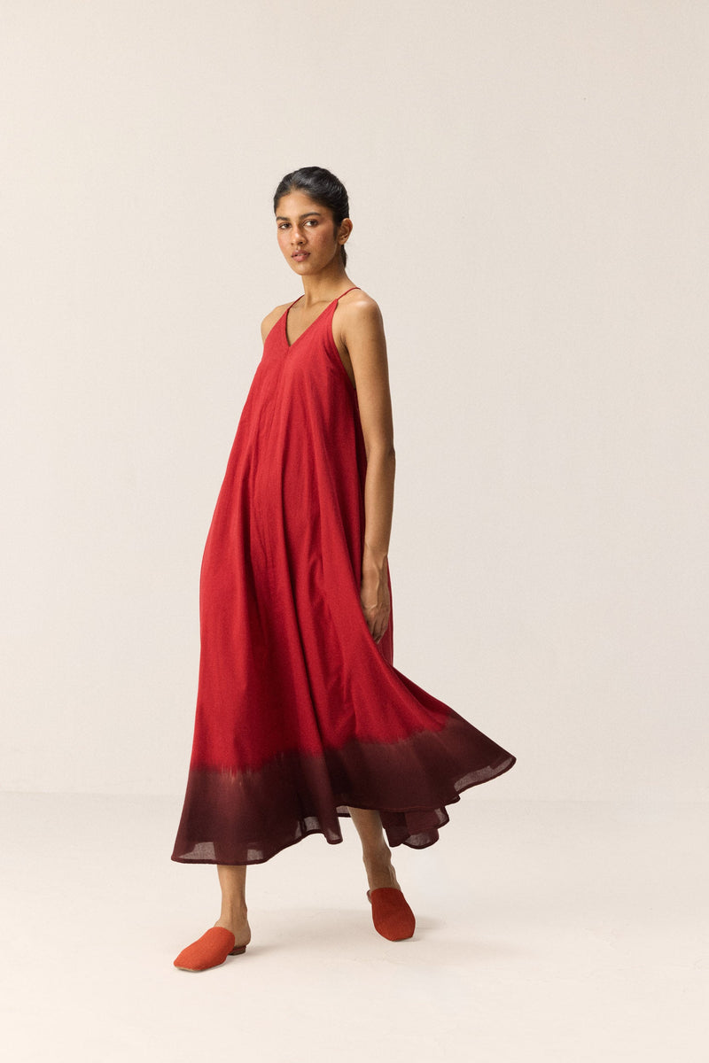 Rosewood Dress cotton by Khara Kapas in multi for women Worldwide