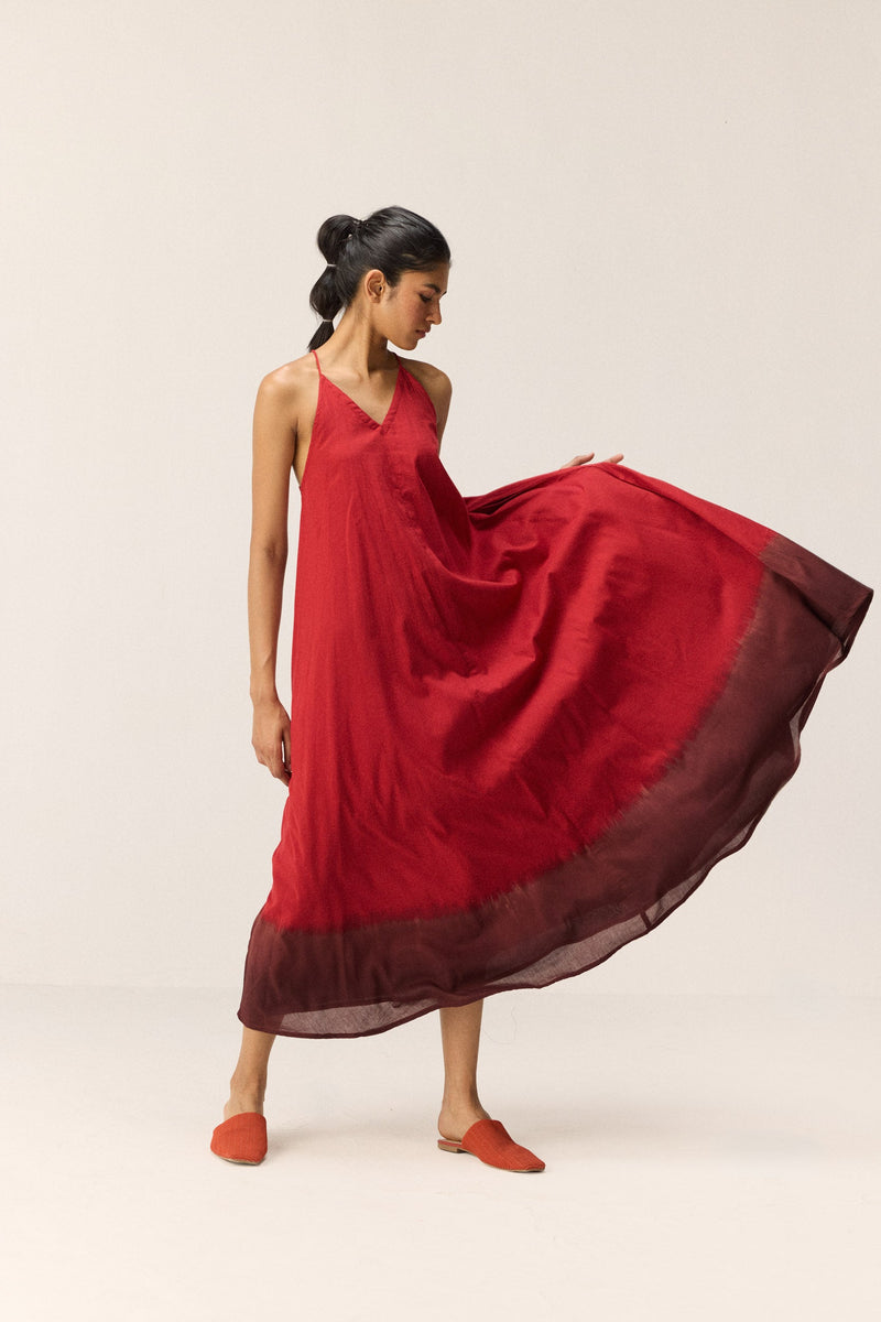 Rosewood Dress cotton by Khara Kapas in multi for women Worldwide
