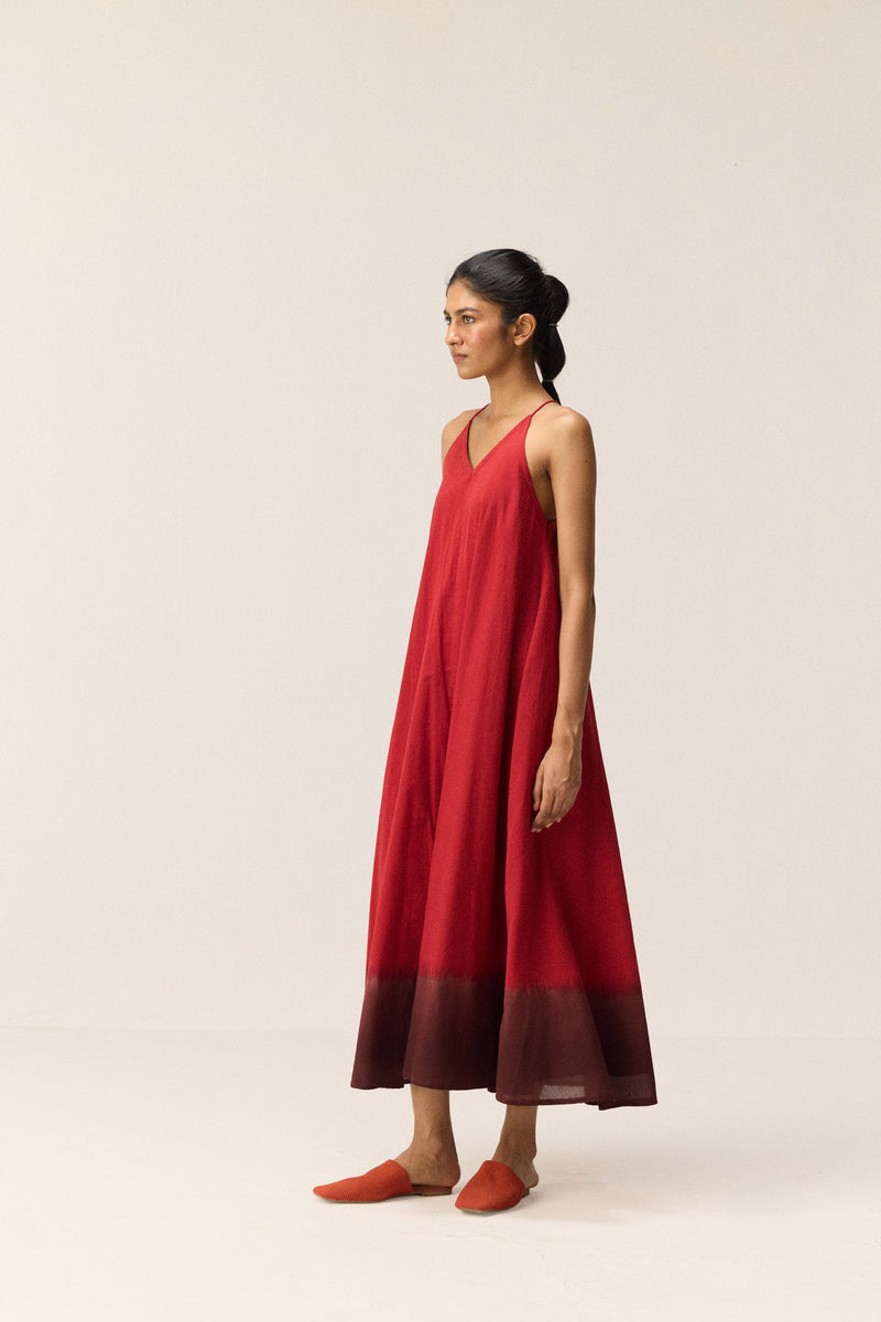 Rosewood Dress cotton by Khara Kapas in multi for women Worldwide