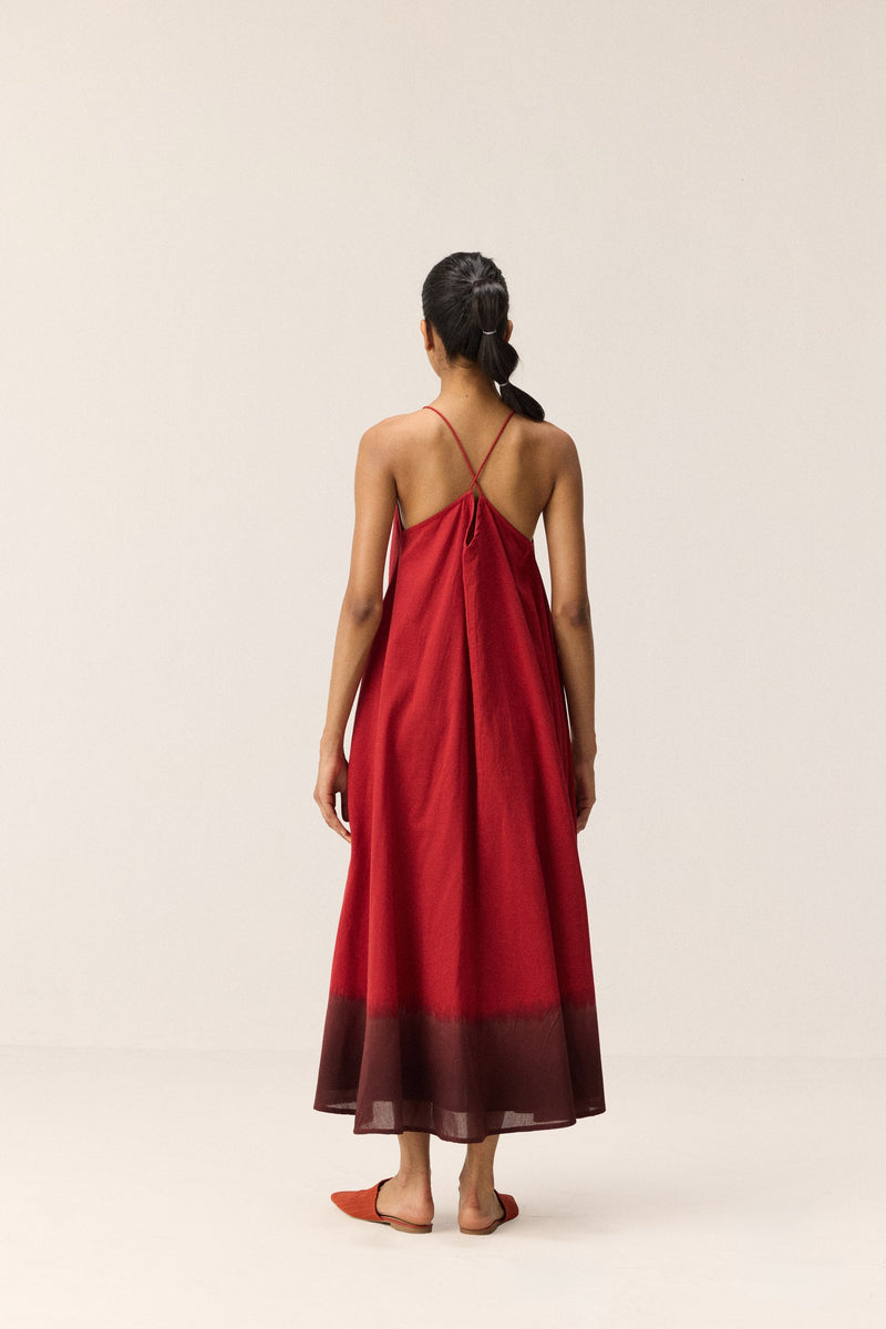 Rosewood Dress cotton by Khara Kapas in multi for women Worldwide