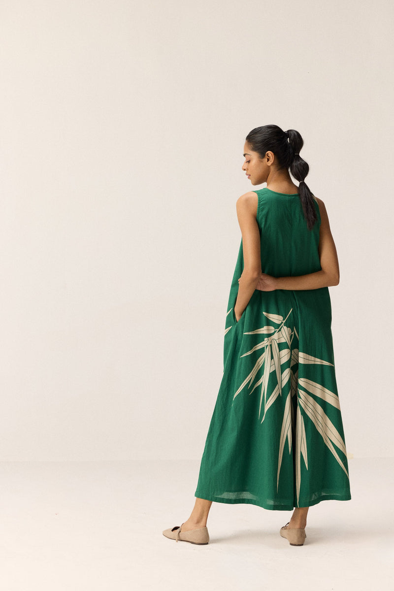 Clover Jumpsuit cotton by Khara Kapas in green for women Worldwide