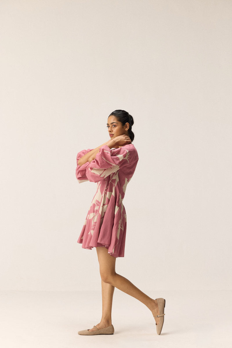 Lovespell Dress cotton by Khara Kapas in pink for women Worldwide