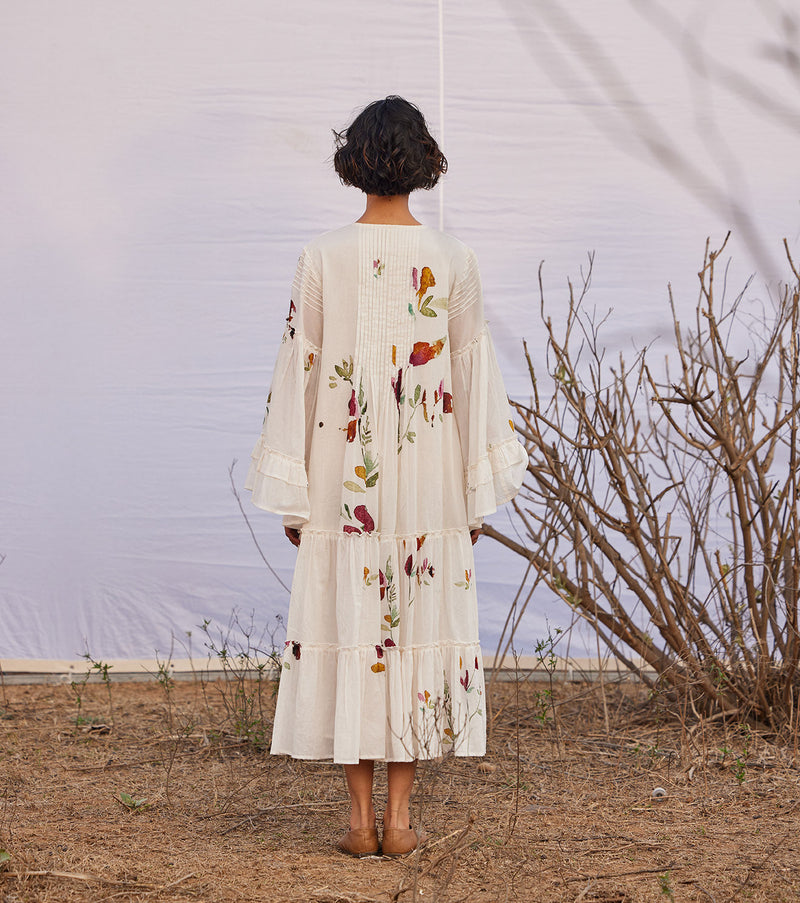 Cherry Frost cotton by Khara Kapas in white for women Worldwide