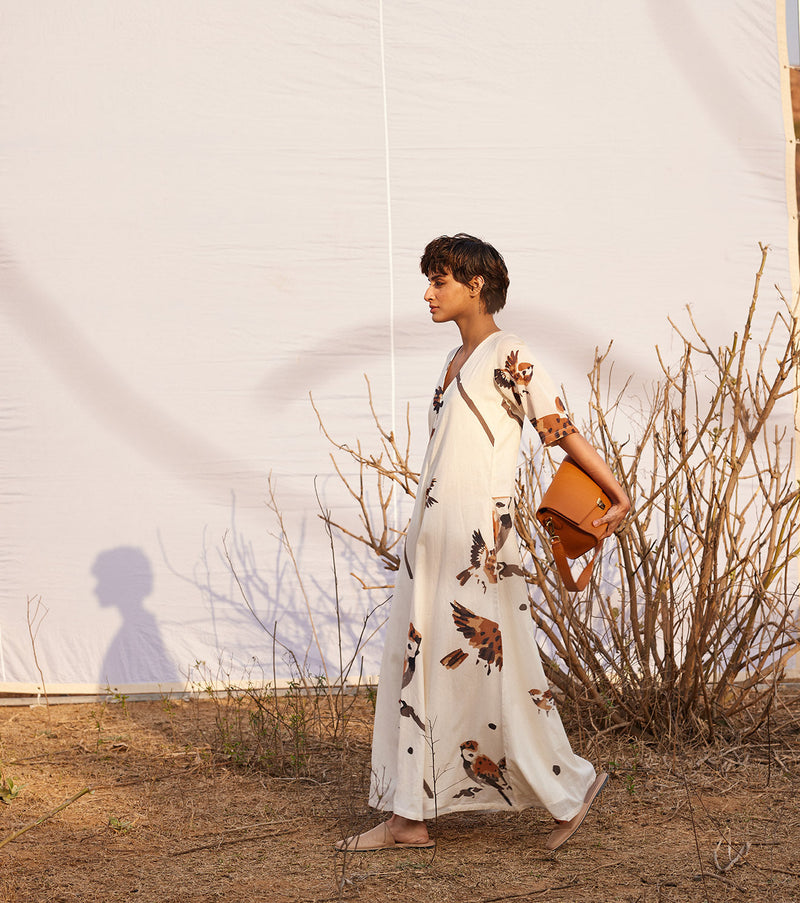 Ghironi Jumpsuit cotton by Khara Kapas in white for women Worldwide