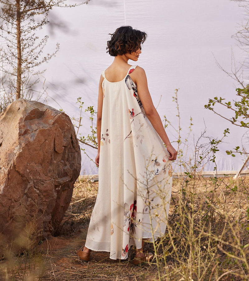 Wisteria cotton by Khara Kapas in white for women Worldwide