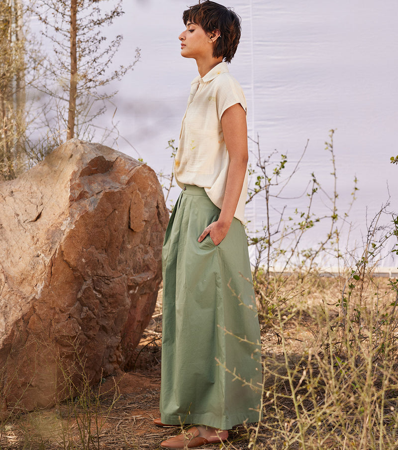 Swiss shirt by Khara Kapas in white for women Worldwide