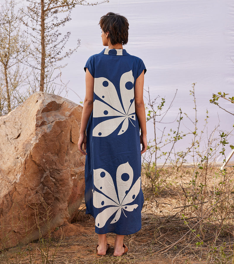 Azalea cotton by Khara Kapas in blue for women Worldwide