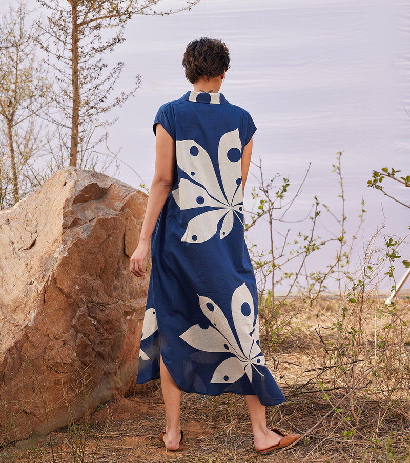 Azalea cotton by Khara Kapas in blue for women Worldwide