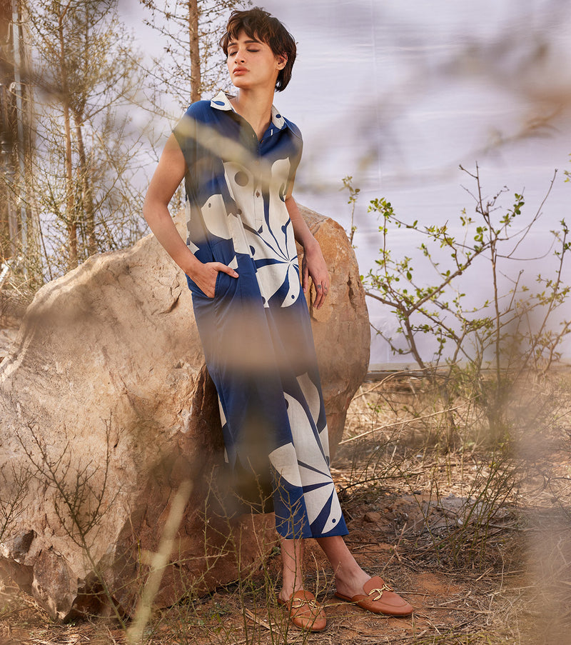 Azalea cotton by Khara Kapas in blue for women Worldwide