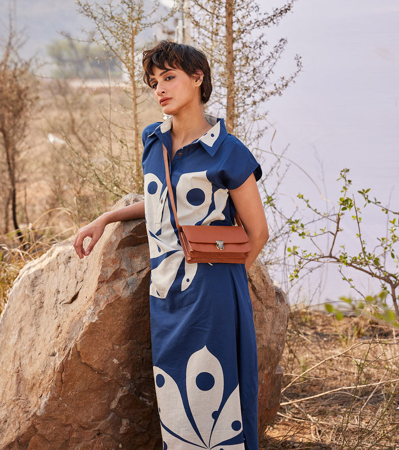 Azalea cotton by Khara Kapas in blue for women Worldwide