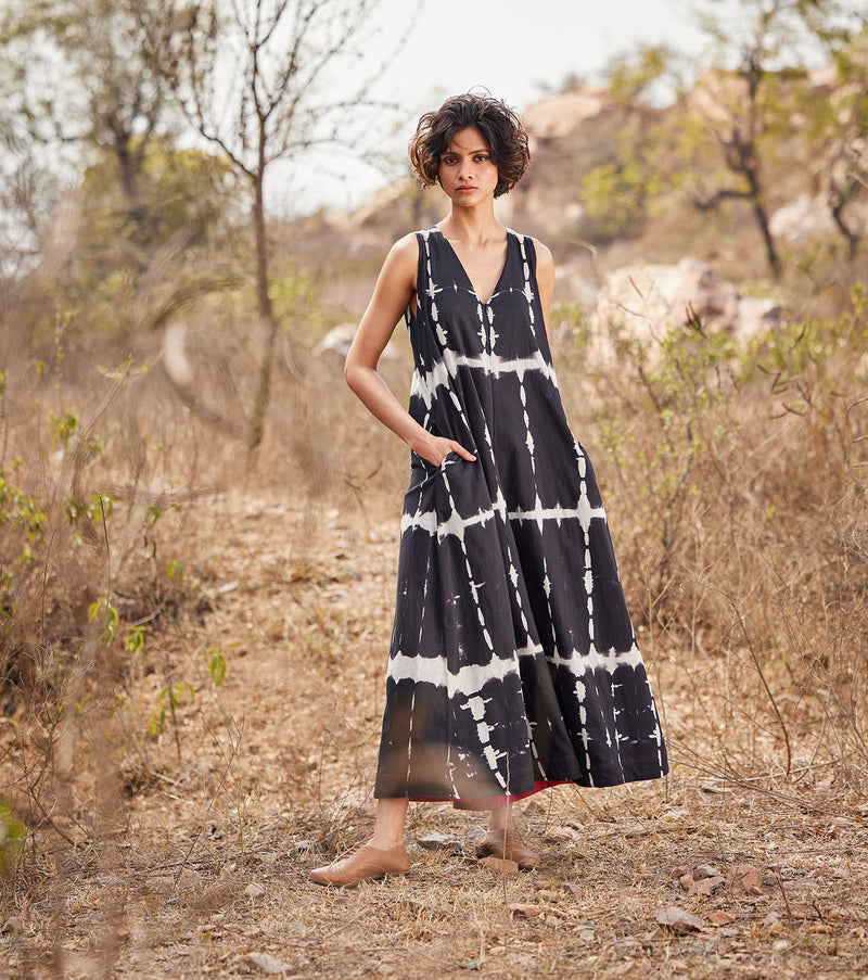 Black forest Jumpsuit cotton by Khara Kapas in black for women Worldwide