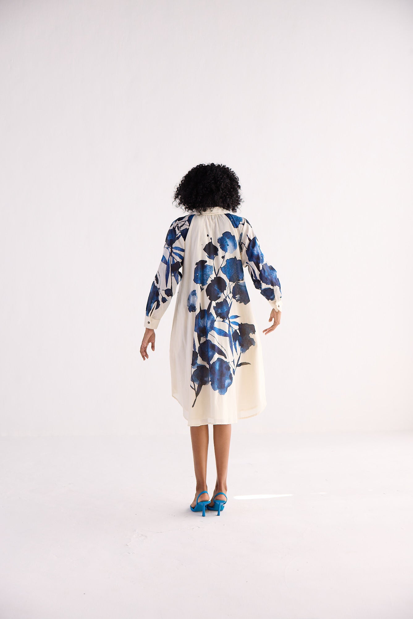 BLUE ORCHID SHIRT DRESS