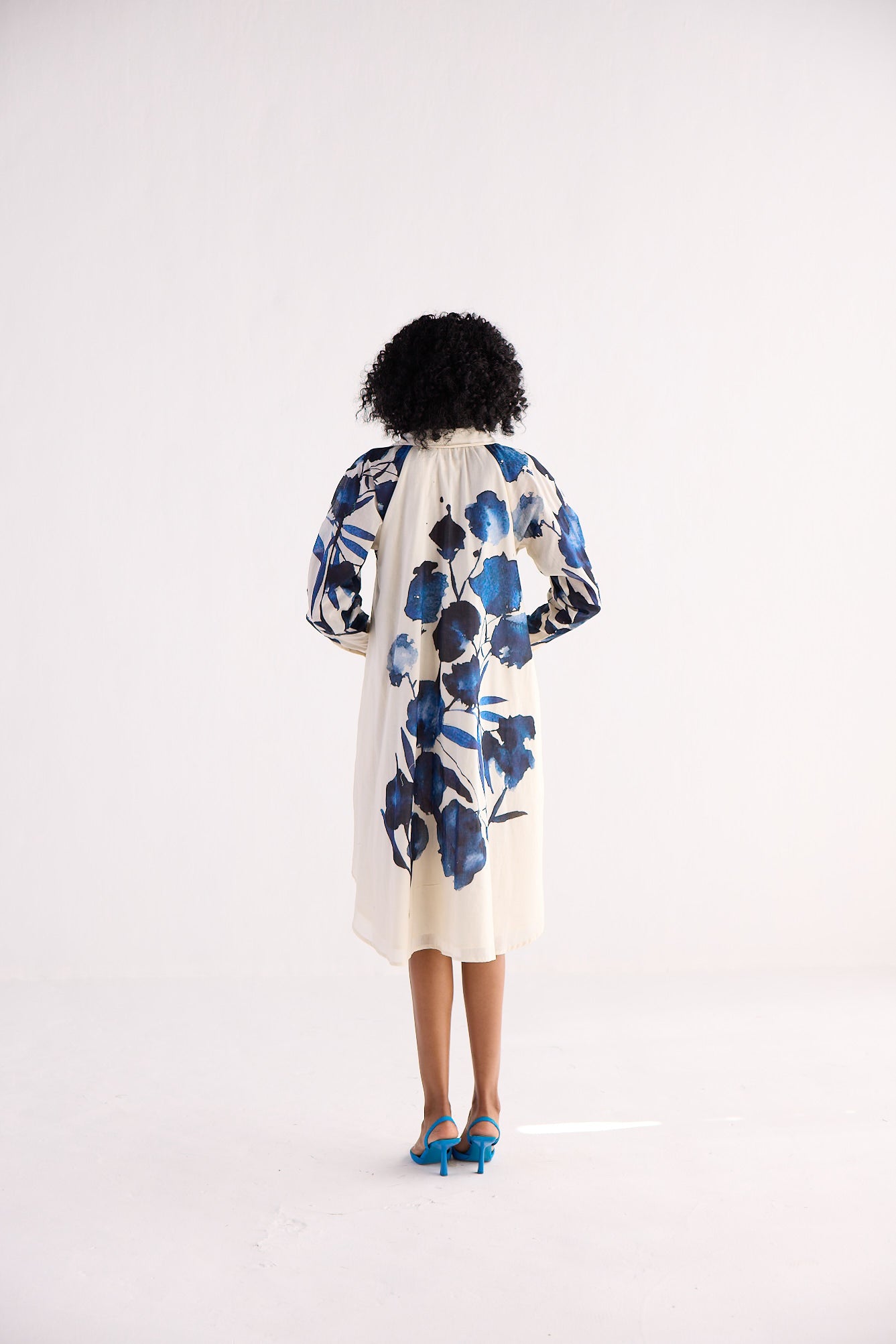 BLUE ORCHID SHIRT DRESS