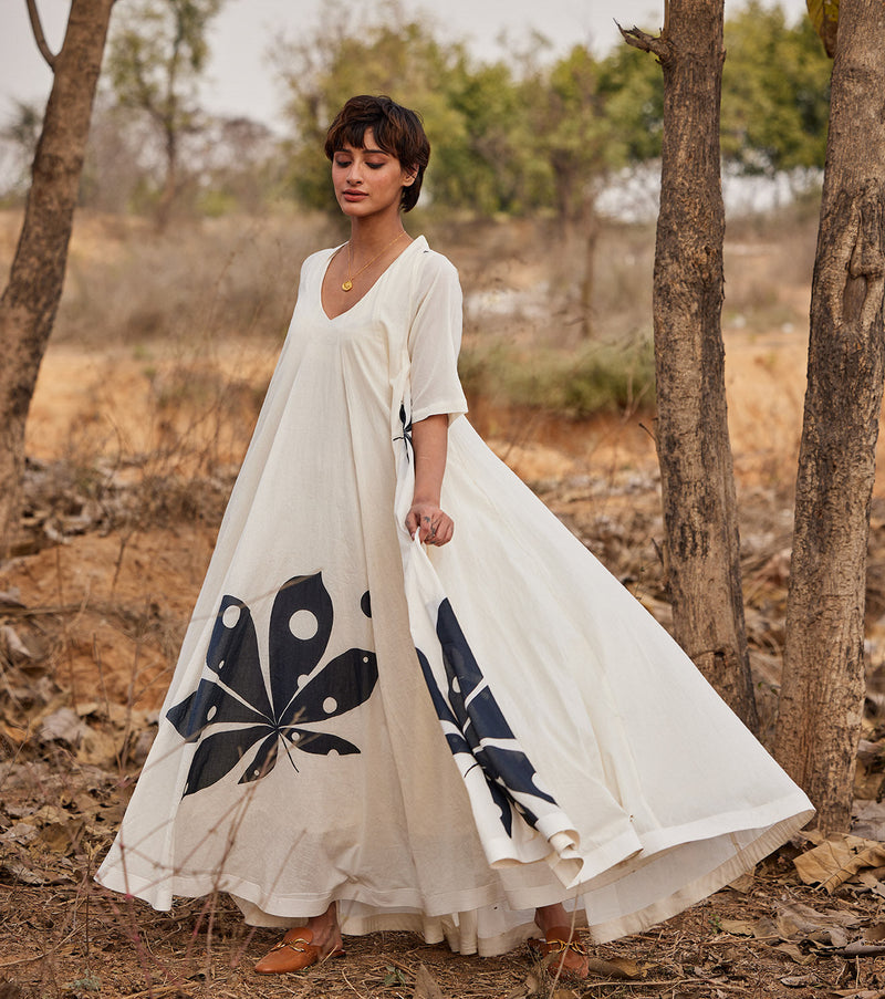 Whispering clouds cotton by Khara Kapas in white for women Worldwide