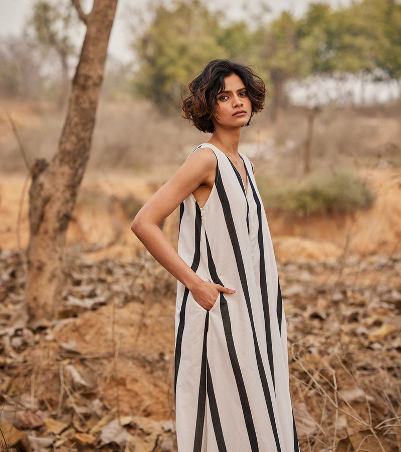 Patio Jumpsuit cotton by Khara Kapas in white for women Worldwide