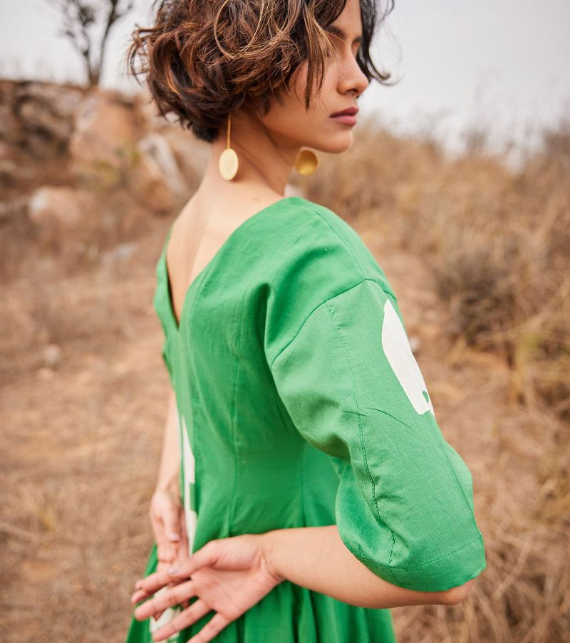 Dianthus cotton by Khara Kapas in green for women Worldwide