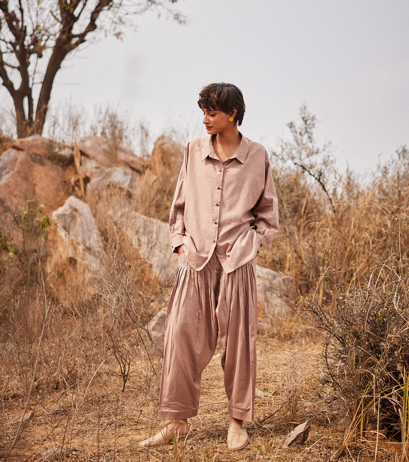 Dune Salwar pants by Khara Kapas in brown for women Worldwide