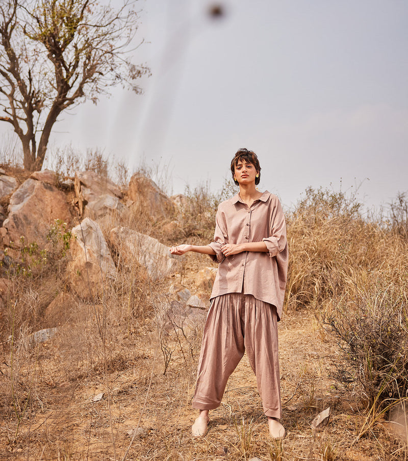 Dune Salwar pants by Khara Kapas in brown for women Worldwide