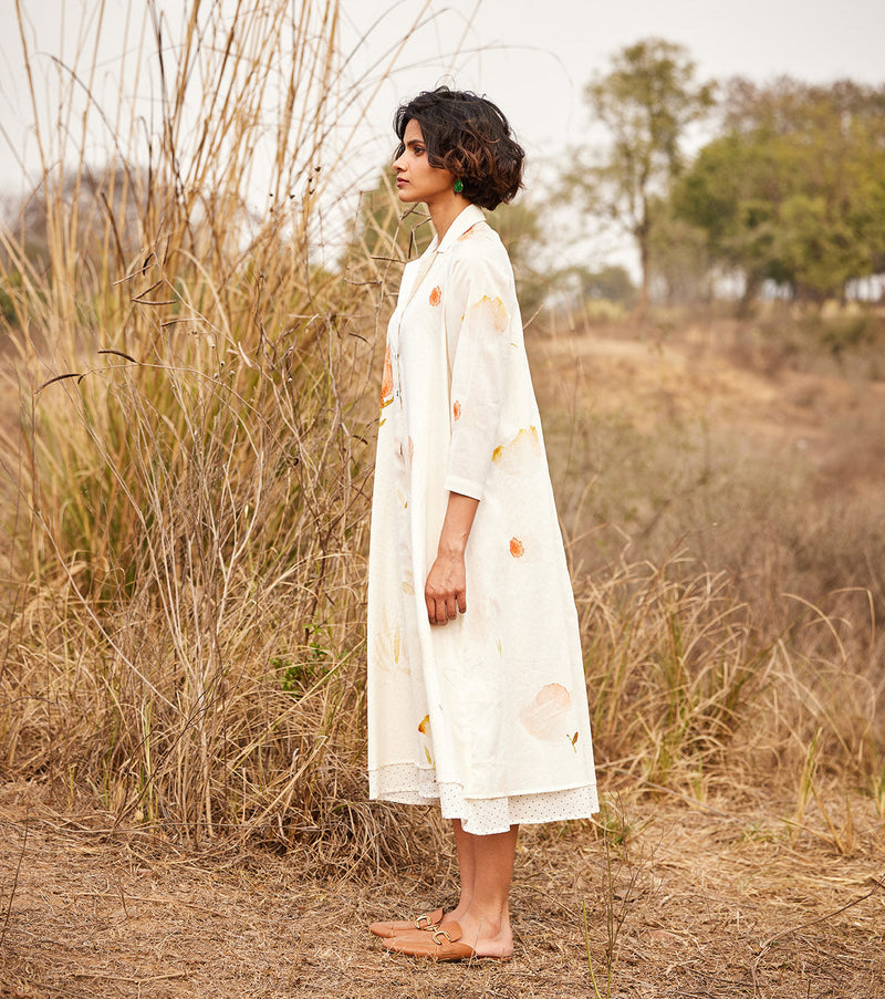 French Hydrangea cotton by Khara Kapas in white for women Worldwide