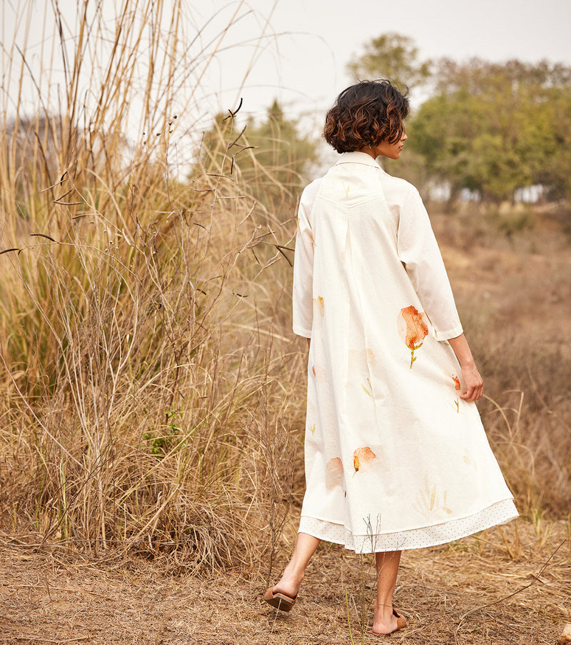 French Hydrangea cotton by Khara Kapas in white for women Worldwide