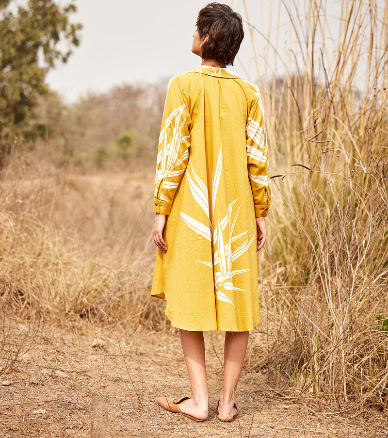 Goldenrod cotton by Khara Kapas in yellow for women Worldwide