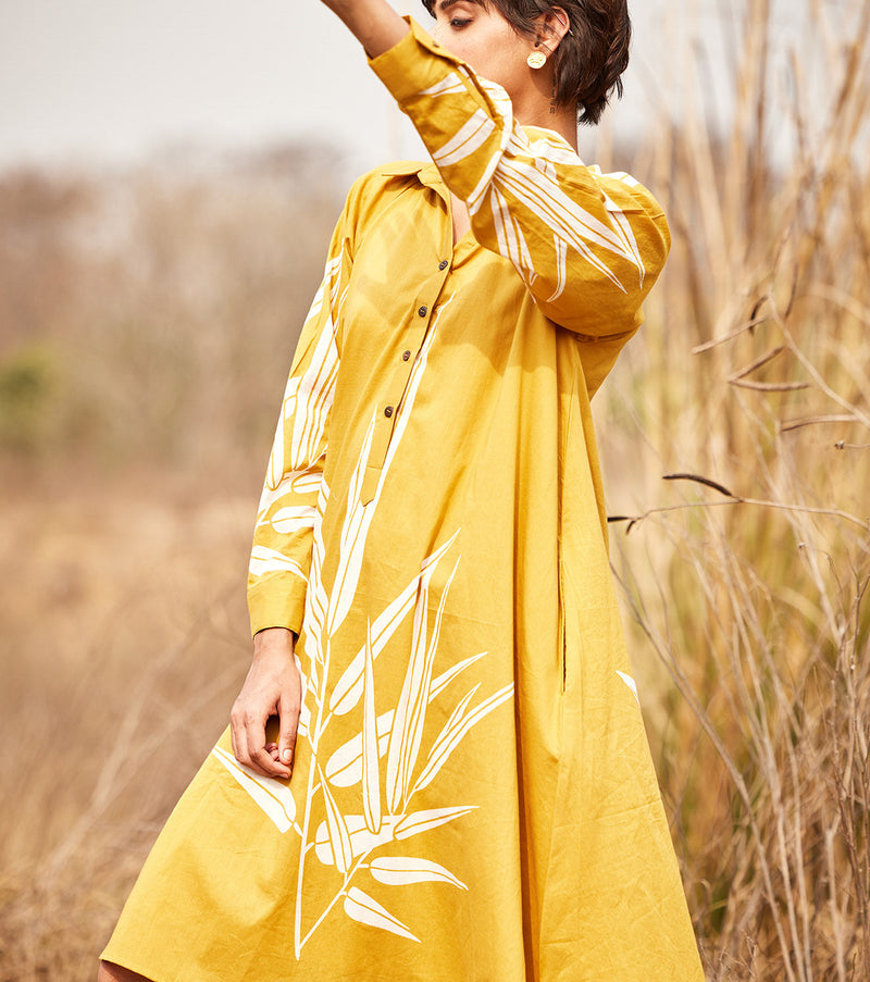 Goldenrod cotton by Khara Kapas in yellow for women Worldwide
