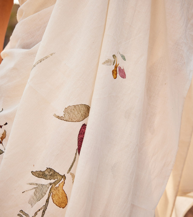 Ketaki Saree cotton by Khara Kapas in white for women Worldwide