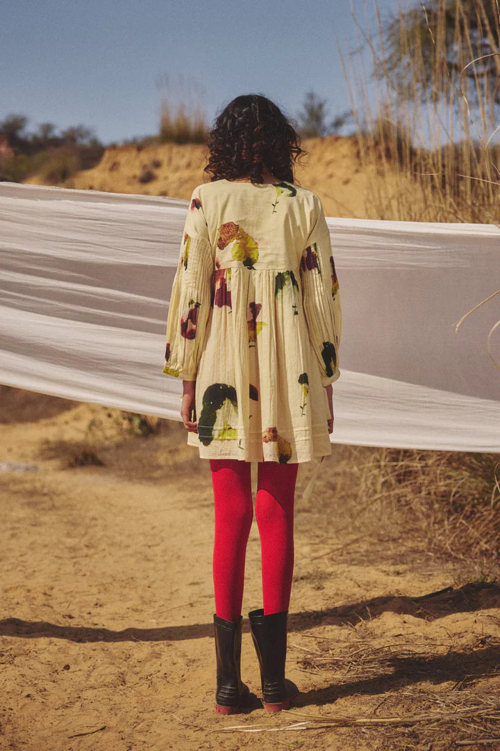 Buttercup Dress by Khara Kapas in yellow for women Worldwide