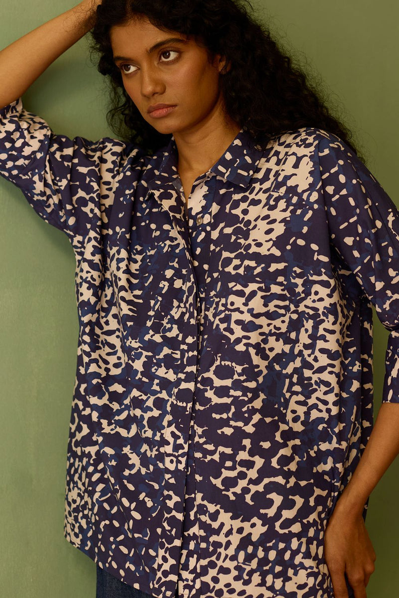 Dapple Watercolour Shirt cotton by World of SiSa for women Worldwide