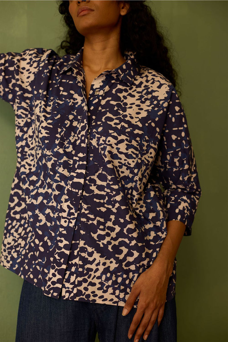 Dapple Watercolour Shirt cotton by World of SiSa for women Worldwide