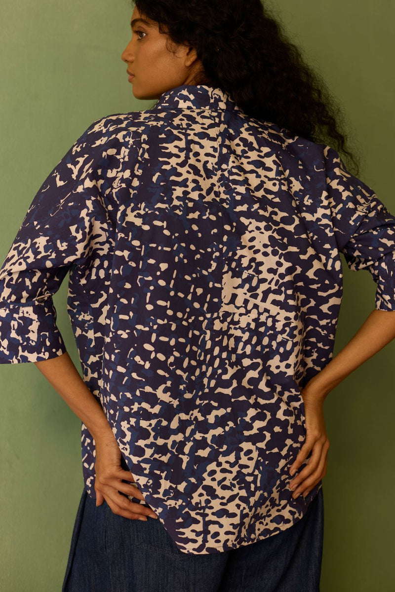Dapple Watercolour Shirt cotton by World of SiSa for women Worldwide