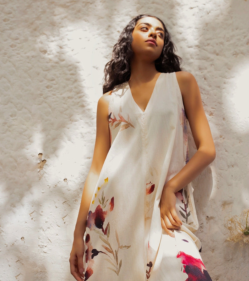 Teen Spirit Jumpsuit cotton by Khara Kapas in white for women Worldwide