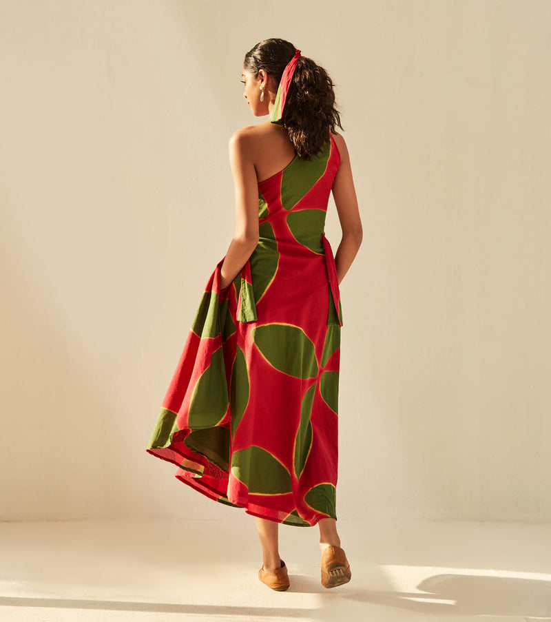 Juliet's Bloom Dress cotton by Khara Kapas in pink for women Worldwide