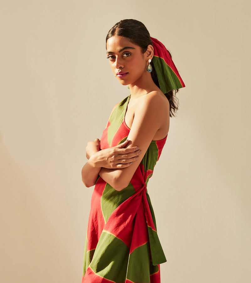Juliet's Bloom Dress cotton by Khara Kapas in pink for women Worldwide