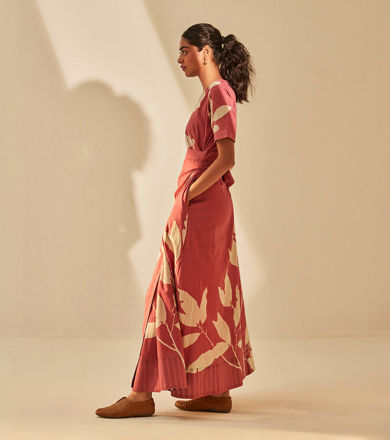 Tibet Dress cotton by Khara Kapas in pink for women Worldwide