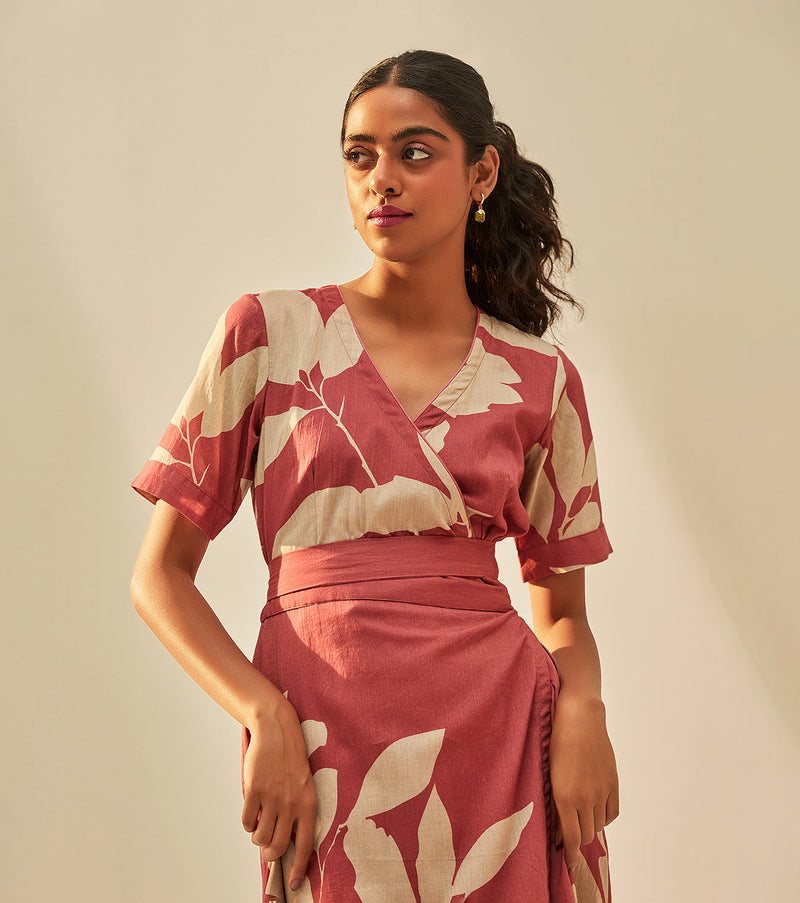 Tibet Dress cotton by Khara Kapas in pink for women Worldwide