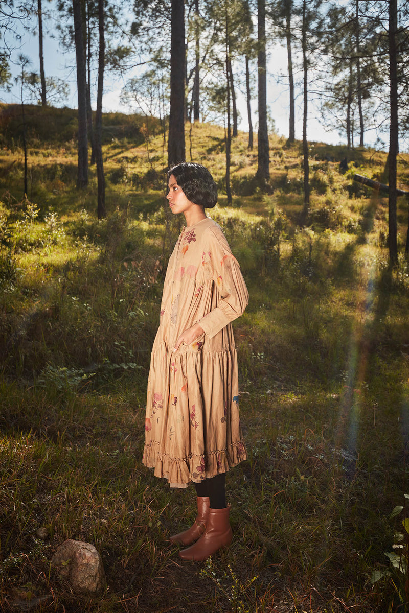 Clay Drift Dress cotton by Khara Kapas for women Worldwide