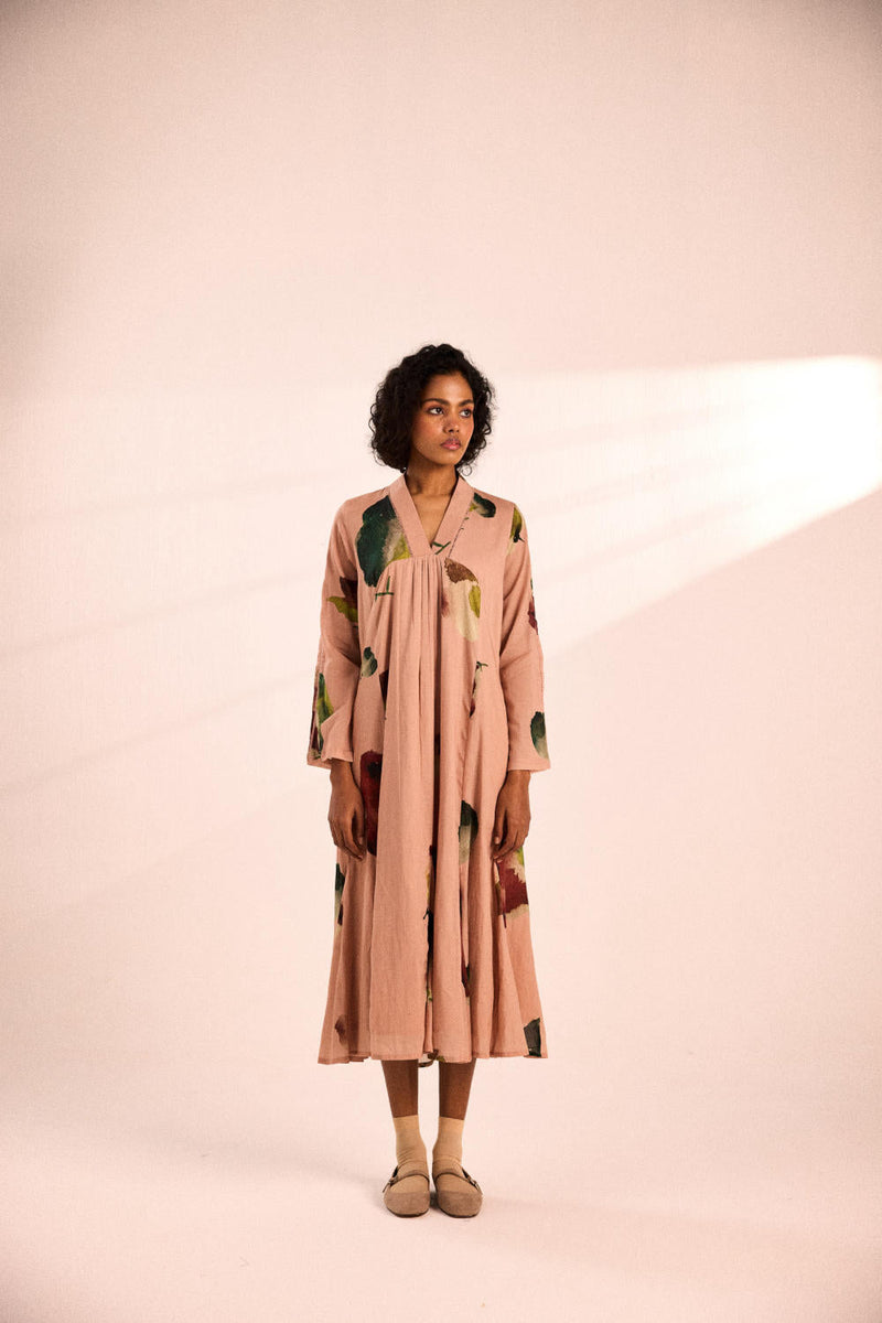 Pastel dreams Dress by Khara Kapas in pink for women Worldwide