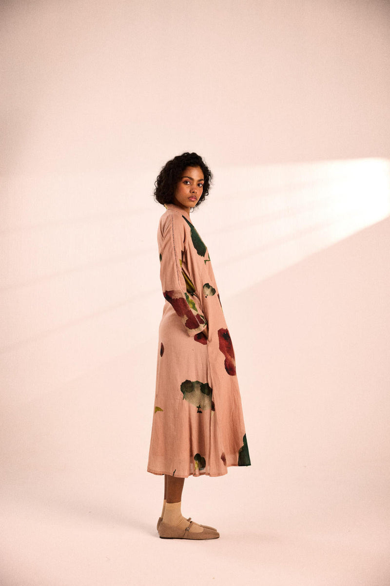 Pastel dreams Dress by Khara Kapas in pink for women Worldwide