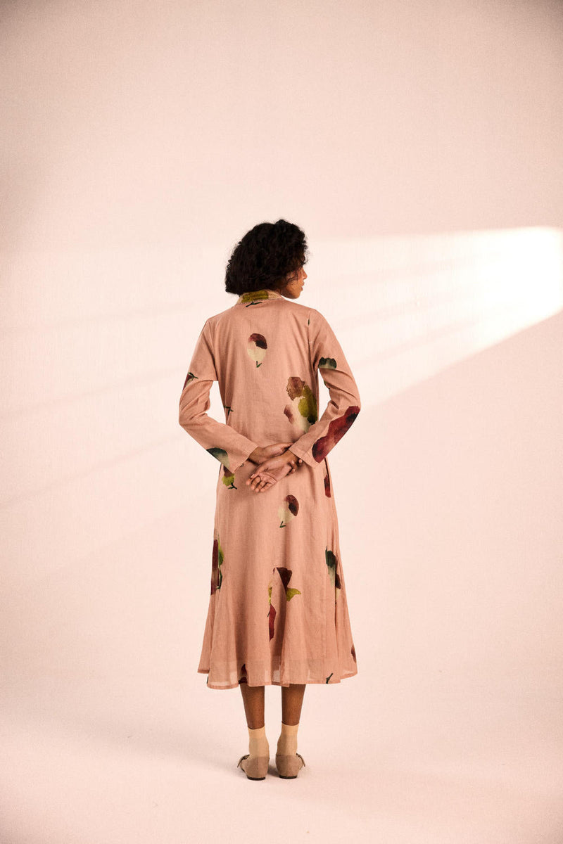 Pastel dreams Dress by Khara Kapas in pink for women Worldwide